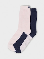 Crew Clothing Blue Boot Socks 2 Pack - Image 1 of 2