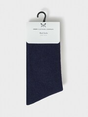 Crew Clothing Blue Boot Socks 2 Pack - Image 2 of 2