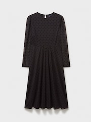 Crew Clothing Company Marten Schwarzes Tüllkleid aus Jersey - Bild 5 von 5