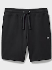 Crew Clothing Grey Cotton Blend Waffle Lounge Shorts - Image 4 of 4