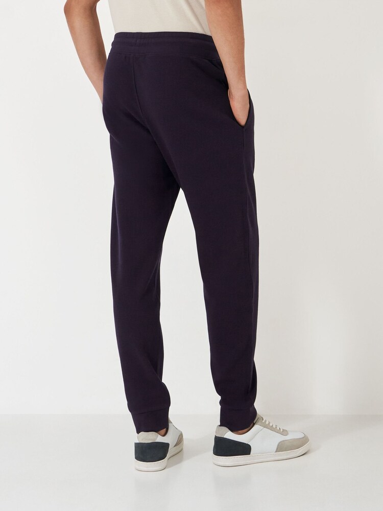 Crew Clothing Company Blue Cotton Blend Waffle Lounge Trousers - Image 2 of 4 Crew Clothing Company Blue Cotton Blend Waffle Lounge Trousers - Image 2 of 4