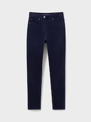 Crew Clothing Blue 5 Pocket Velvet Skinny Trousers - Image 5 of 5