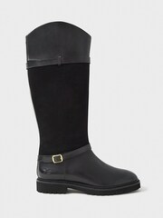Crew Clothing Black Tall Chunky Boots - Image 2 of 3