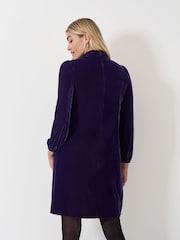 Crew Clothing Company Rochie din catifea Georgia Twist Shift Front - Image 2 of 5