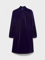 Crew Clothing Company Rochie din catifea Georgia Twist Shift Front - Image 5 of 5