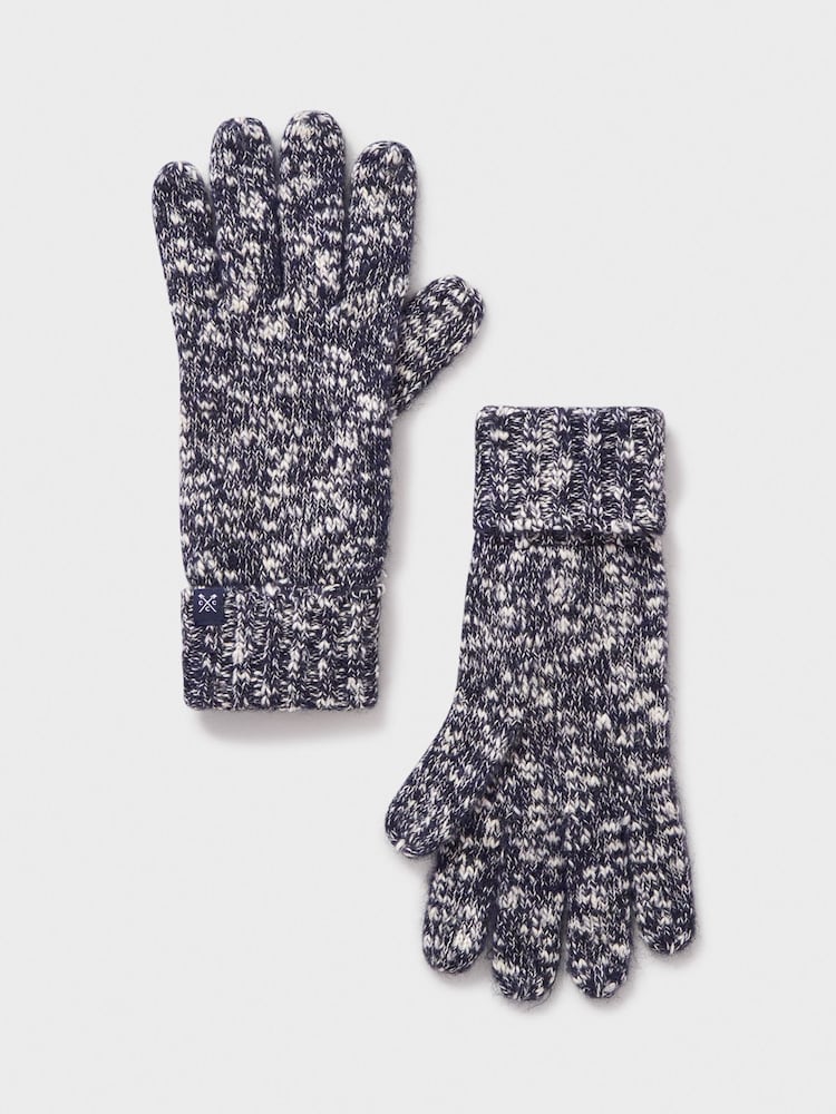 Crew Clothing Company Blue Twisted Yarn Gloves - Image 2 of 2