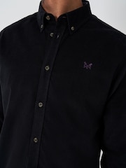 Crew Clothing Black Corduroy 100% Cotton Black Shirt - Image 4 of 4