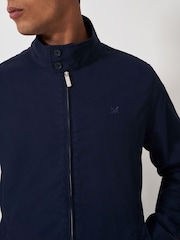 Crew Clothing Company Blue Harrington 100% Cotton Jacket - Image 4 of 4