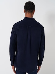 Crew Clothing Blue Corduroy 100% Cotton Shirt - Image 2 of 5