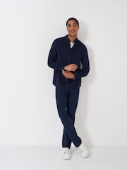 Crew Clothing Blue Corduroy 100% Cotton Shirt - Image 3 of 5