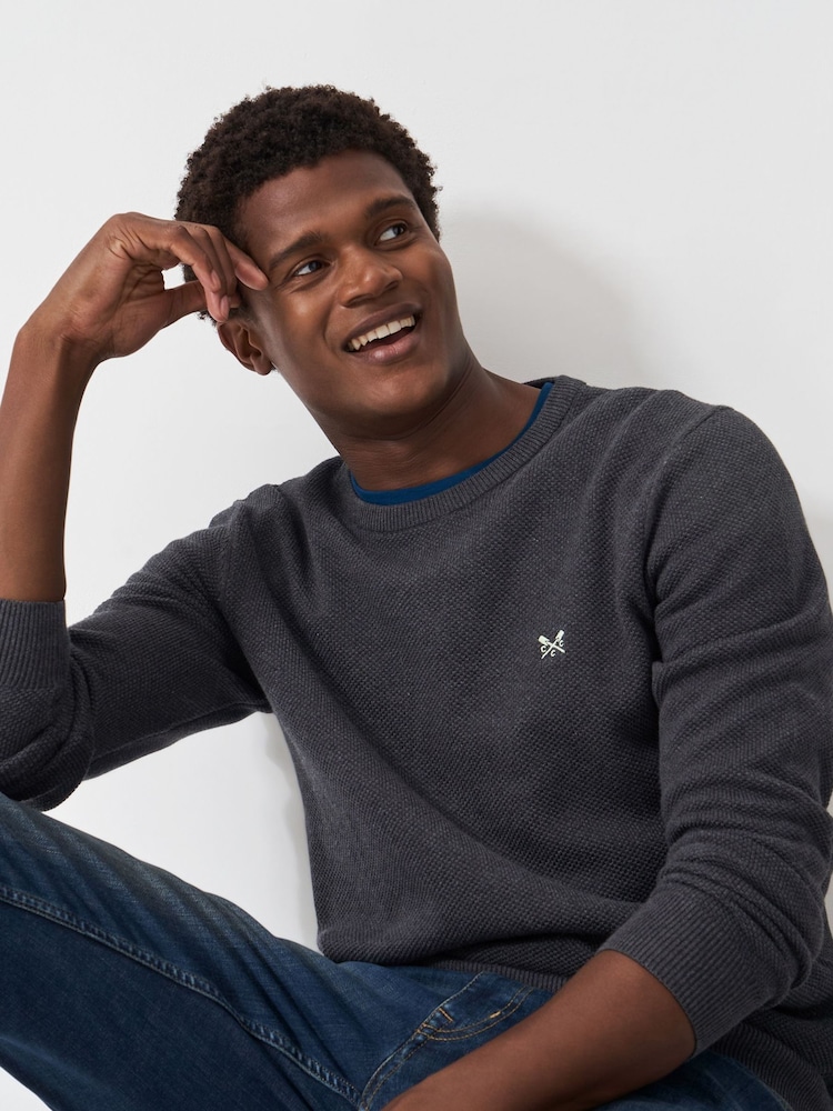 Crew Clothing Pique Stitch Rund hals  100% Cotton Genser - Image 1 of 5