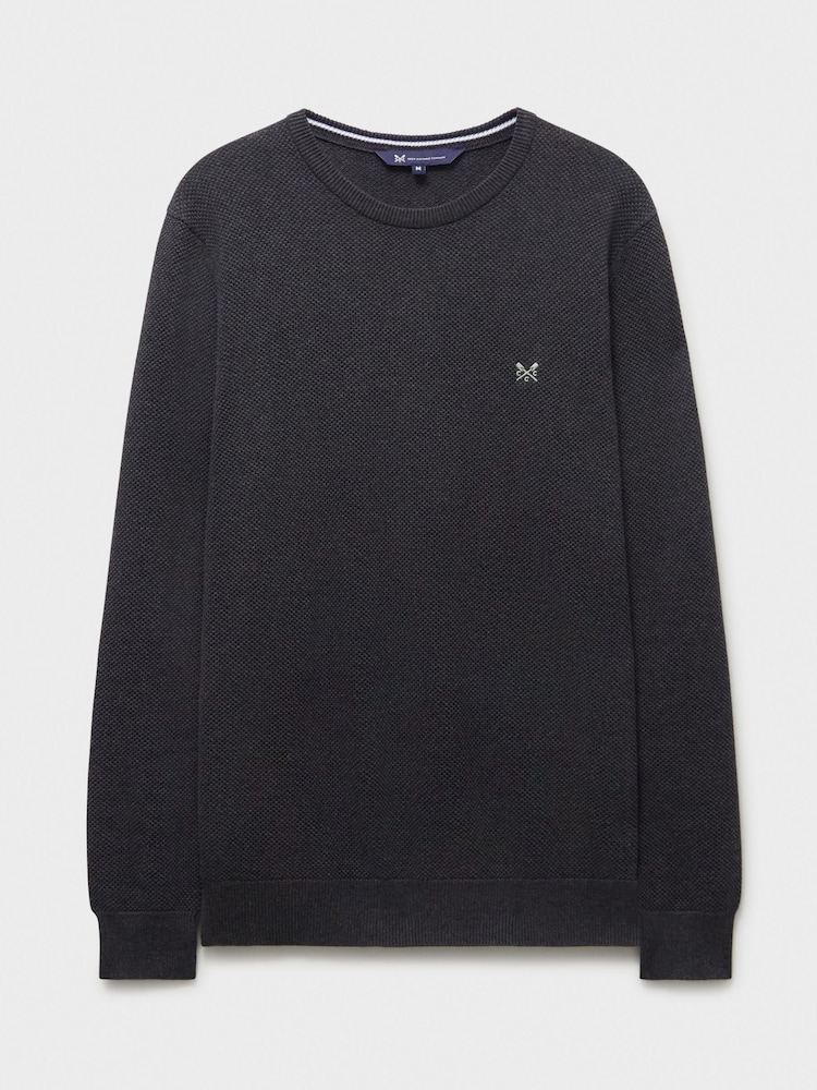 Crew Clothing Pique Stitch Rund hals  100% Cotton Genser - Image 5 of 5