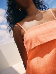 Coral Pink Bandeau Shift Dress - Image 3 of 3