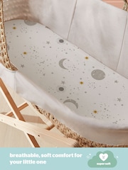 Silentnight White 100% Cotton Safe Nights Fitted Fitted Sheet - Image 3 of 11