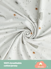 Silentnight White 100% Cotton Safe Nights Fitted Fitted Sheet - Image 4 of 11