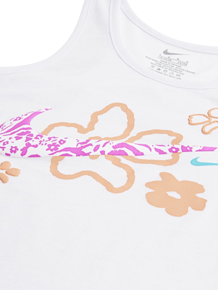 Nike Pink Little Kids Wild Flower T-Shirt and Bike Shorts Set - Image 3 of 5