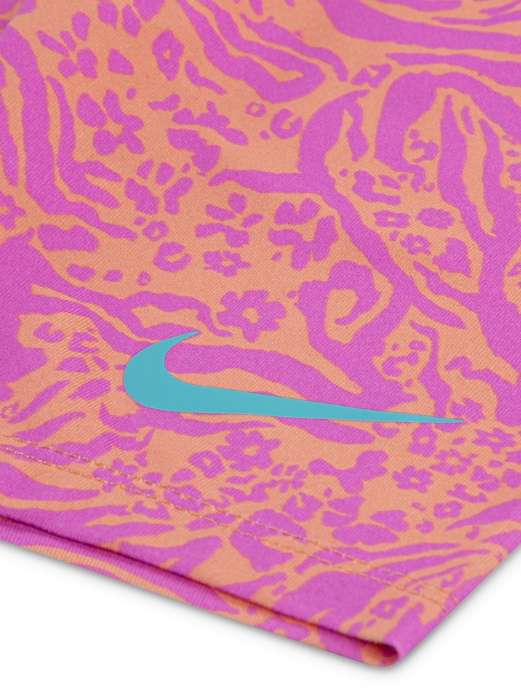 Nike Pink Little Kids Wild Flower T-Shirt and Bike Shorts Set - Image 4 of 5