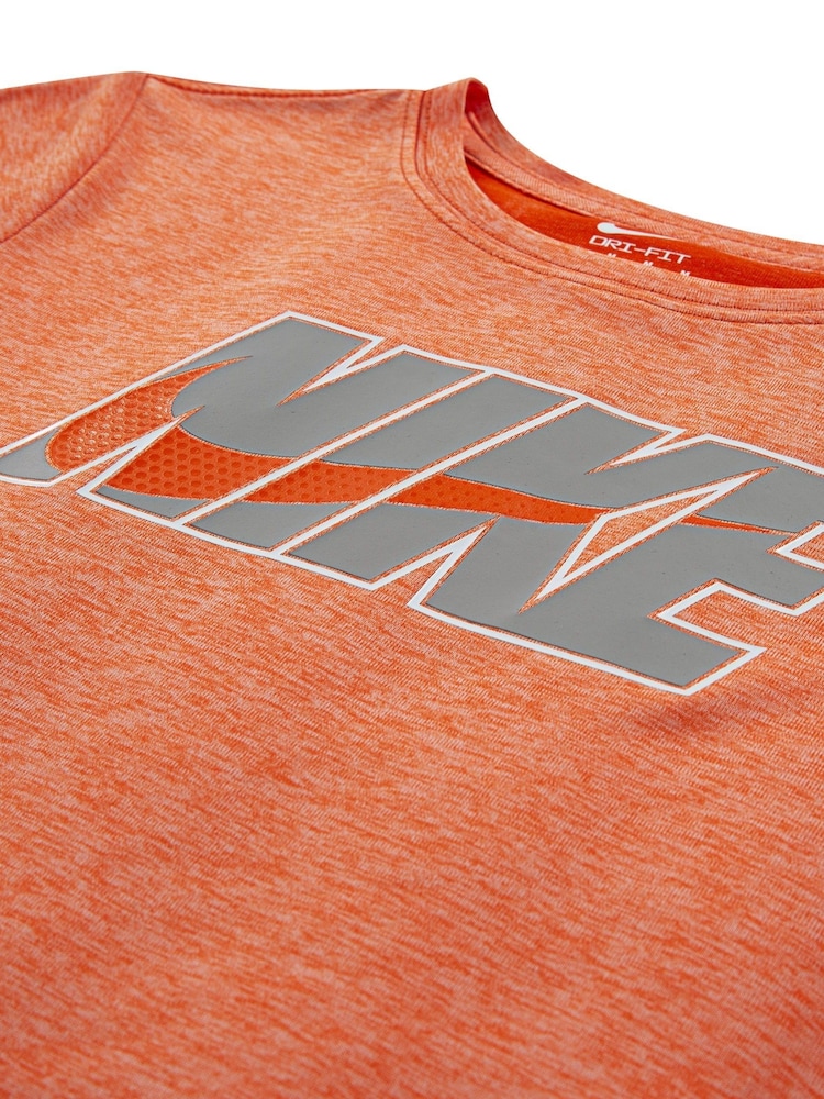 Nike Grey Little Kids Drop T-Shirt and Shorts Set - Image 6 of 6 Nike Grey Little Kids Drop T-Shirt and Shorts Set - Image 6 of 6