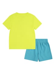 Nike Green Little Kids Rhythm T-Shirt and Shorts Set - Image 2 of 5
