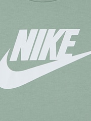 Nike Green Little Kids Club T-Shirt and Shorts Set - Image 3 of 4