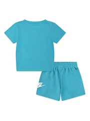 Azul - Nike Infant Club T-Shirt and Shorts Set - Imagen 2 de 4