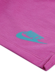 Nike Pink Little Kids Wild Flower Top and Shorts Set - Image 4 of 5