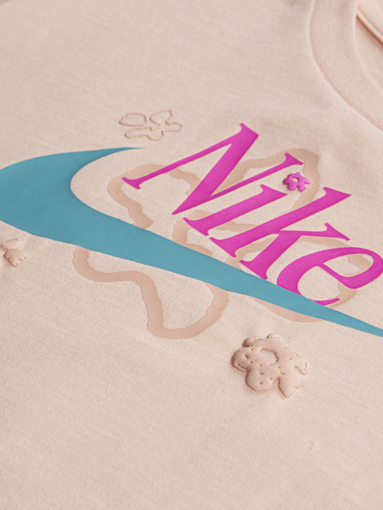 Nike Pink Little Kids Wild Flower Top and Shorts Set - Image 5 of 5