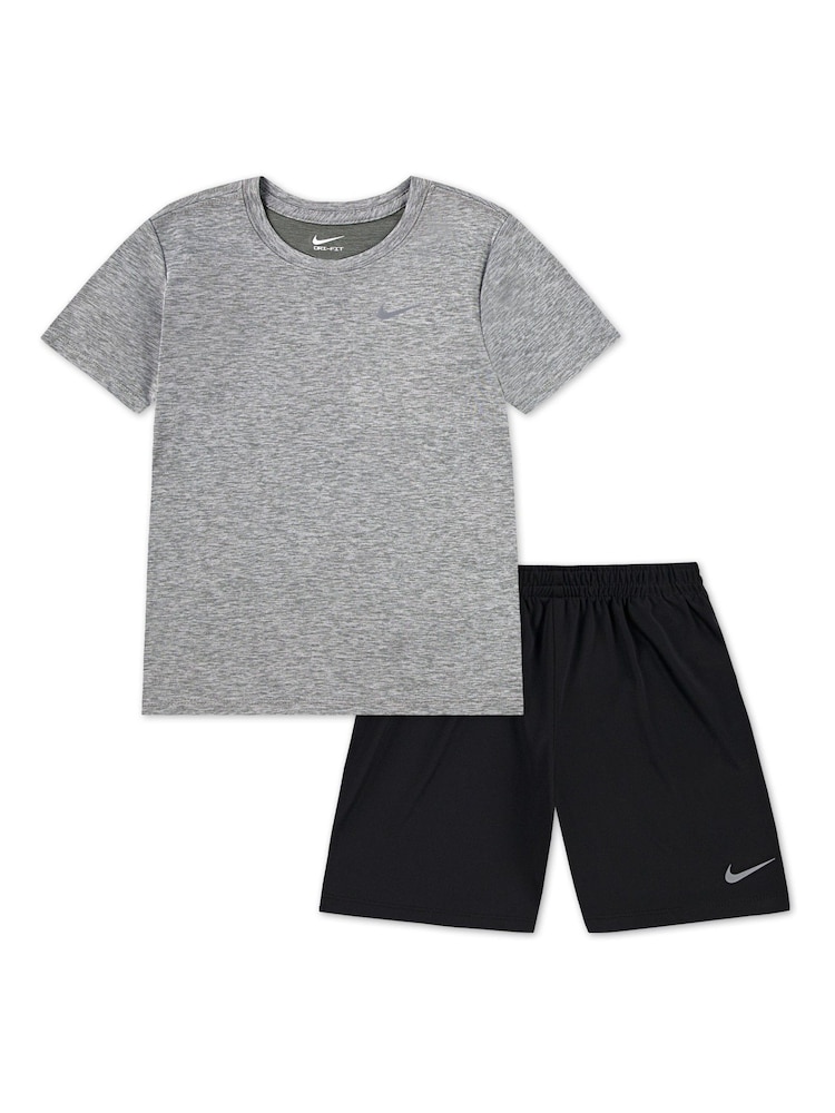 Nike Black Little Kids DriFIT Shorts and T-Shirt Set - Image 1 of 5
