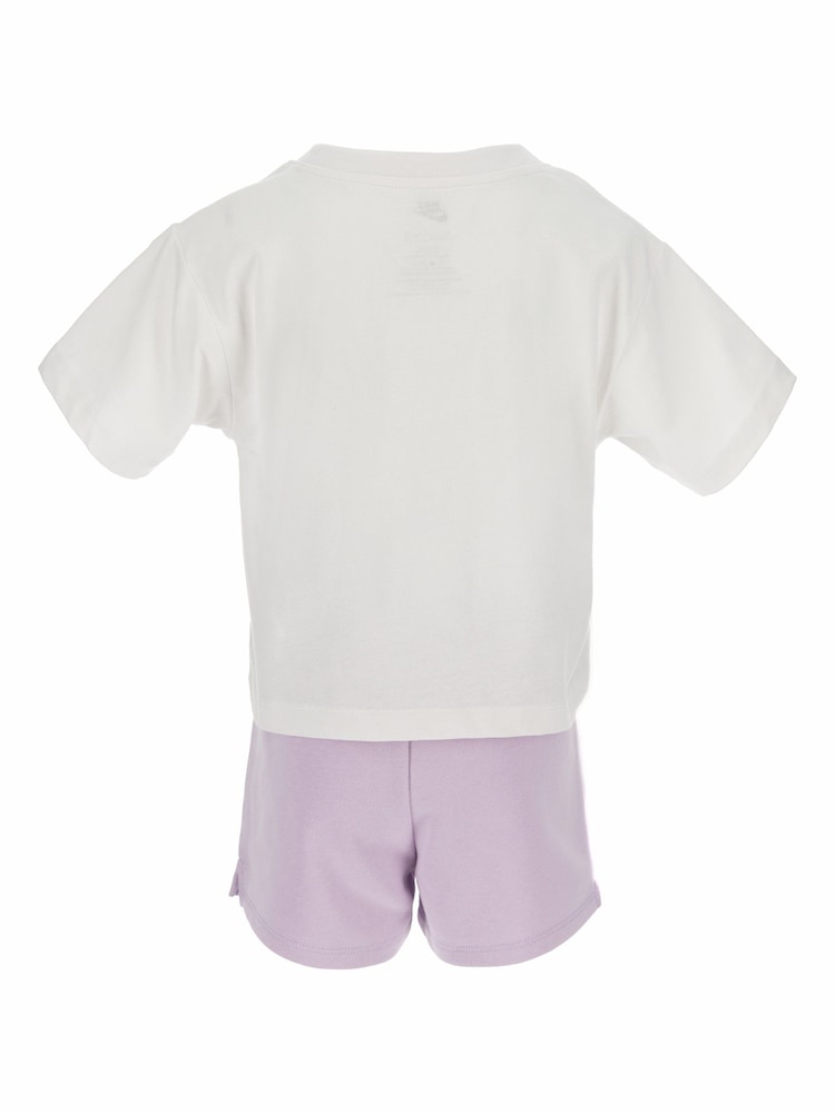 Nike Purple Little Kids Wild Flower Top and Shorts Set - Image 2 of 5