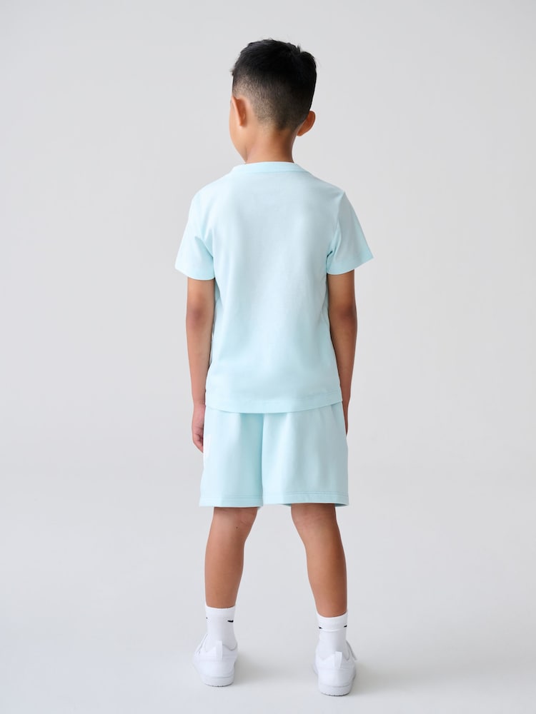 Nike Blue Little Kids Club T-Shirt and Shorts Set - Image 2 of 11 Nike Blue Little Kids Club T-Shirt and Shorts Set - Image 2 of 11