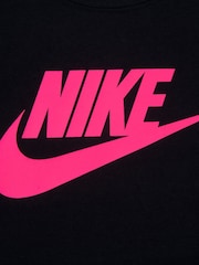 Nike Black Little Kids Club T-Shirt and Shorts Set - Image 4 of 4