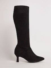 JD Williams Kitten Heel High Leg Boots in Wide Fit Super Curvy - Slika 1 iz 4