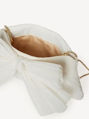 Loeffler Randall White Rayne Frame Clutch With Bow - Image 3 of 7