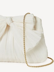 Loeffler Randall White Rayne Frame Clutch With Bow - Image 4 of 7