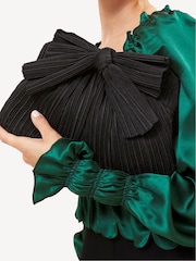 Loeffler Randall Black Rayne Frame Clutch With Bow - Image 5 of 5
