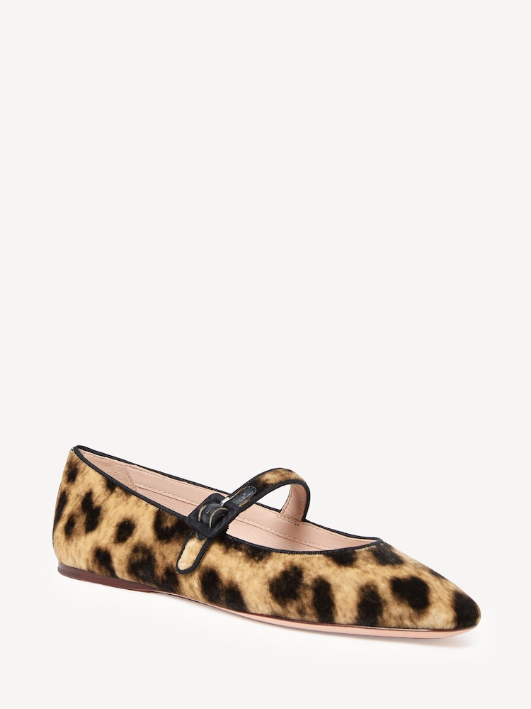 Loeffler Randall Brown Ginger Mary Jane Flats - Image 2 of 7