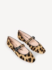 Loeffler Randall Brown Ginger Mary Jane Flats - Image 4 of 7