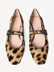 Loeffler Randall Brown Ginger Mary Jane Flats - Image 5 of 7