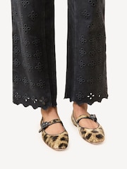 Loeffler Randall Brown Ginger Mary Jane Flats - Image 7 of 7