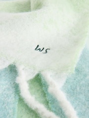 White Stuff Blue Shelly Brushed Scarf - Image 3 of 3