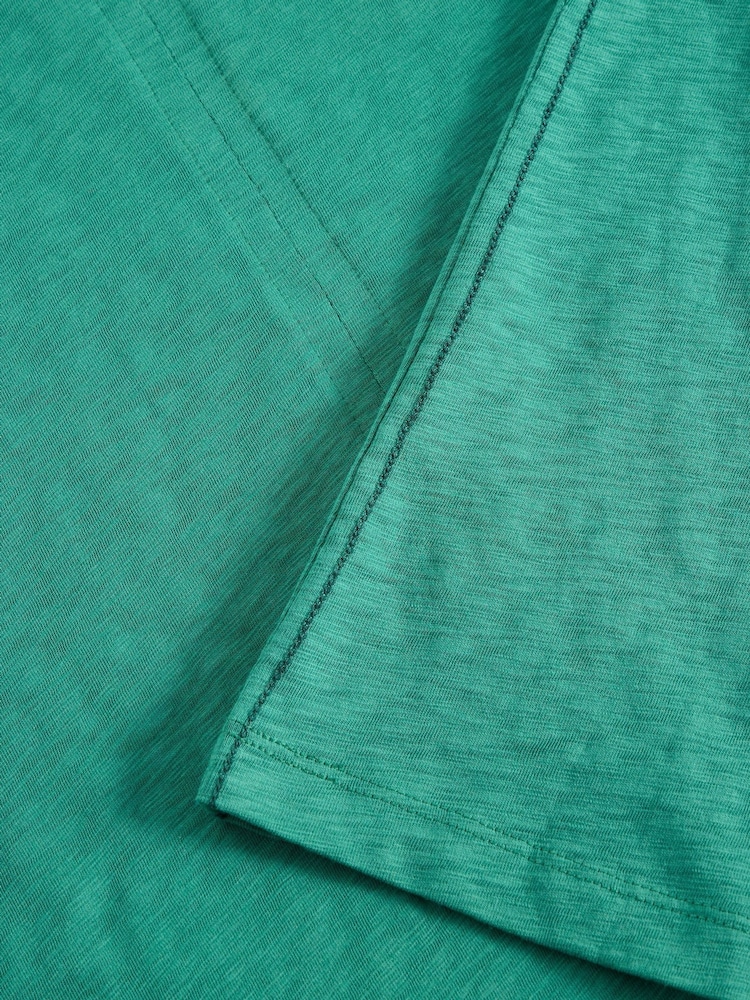 White Stuff Green Nelly Notch Neck T-Shirt - Image 6 of 6