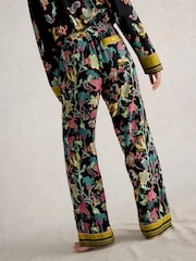 White Stuff Black Print Nina Organic Pyjamas Bottoms - Image 2 of 6