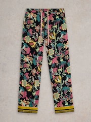 White Stuff Black Print Nina Organic Pyjamas Bottoms - Image 5 of 6
