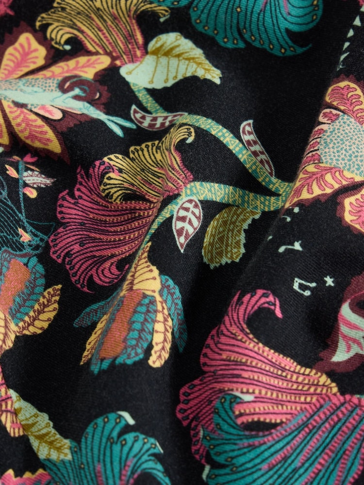 White Stuff Black Print Nina Organic Pyjamas Bottoms - Image 6 of 6 White Stuff Black Print Nina Organic Pyjamas Bottoms - Image 6 of 6