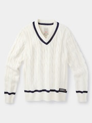 Aubin Denton Cotton Cricket Jumper - Image 6 of 7