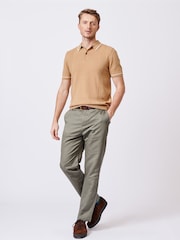 Aubin Beelsby Cable 100% Cotton Polo Shirt - Image 3 of 6