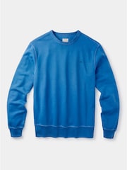Aubin Blue Vestry Crew 100% Cotton Sweatshirt - Image 5 of 5