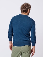 Aubin Fulney Cotton Cashmere Crew Jumper - Image 2 of 5