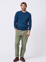 Aubin Fulney Cotton Cashmere Crew Jumper - Image 3 of 5