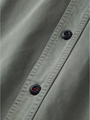 Aubin Green Buckingham 100% Cotton Overshirt - Image 7 of 7